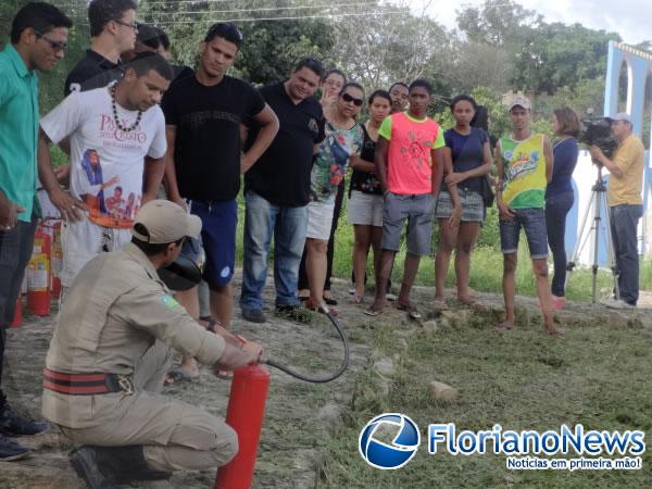 Bombeiros realizaram treinamento com equipe t&eacute;cnica e elenco da Paix&atilde;o de Cristo.(Imagem:FlorianoNews)