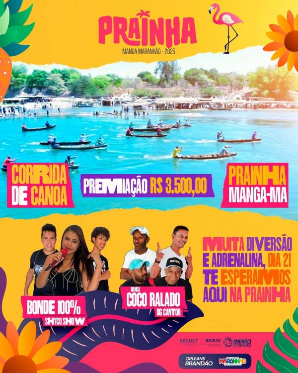 Prainha da Manga/MA 2025 promete tradição, música e muita diversão