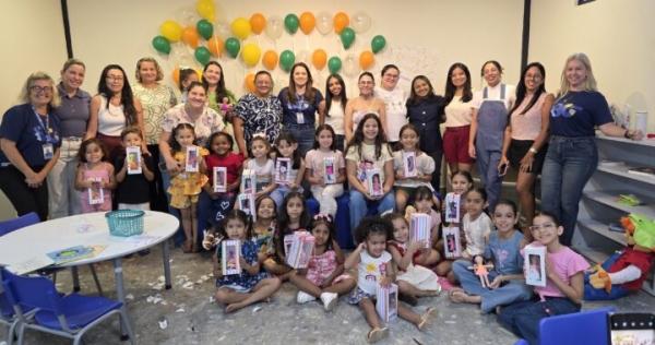 Oficina de Bonecos de Pano reúne crianças e famílias na Biblioteca do Sesc Floriano
