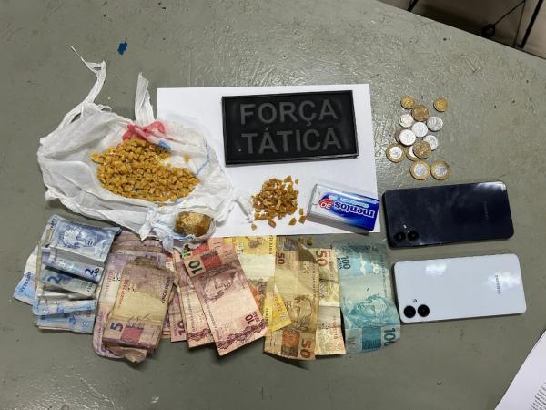 Força Tática apreende mais de 270 pedras de crack em operação no bairro Canoas, em Floriano