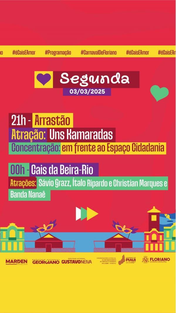 Programa&ccedil;&atilde;o de segunda (03)(Imagem:Reprodu&ccedil;&atilde;o/Instagram)