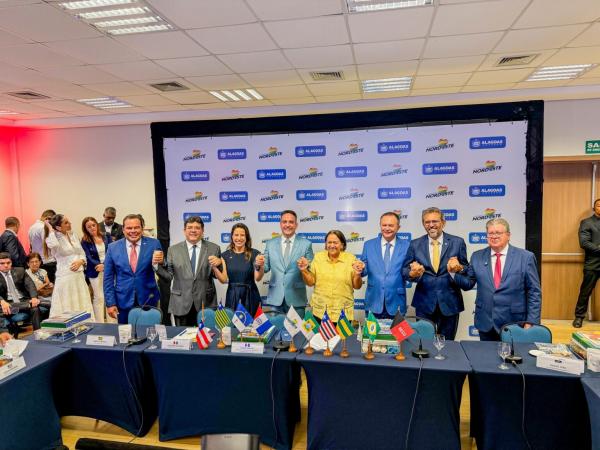 Na posse do novo presidente do Cons&oacute;rcio Nordeste, Rafael Fonteles defende mais acesso ao cr&eacute;dito e recursos para seguran&ccedil;a p&uacute;blica(Imagem:Geirlys Silva)