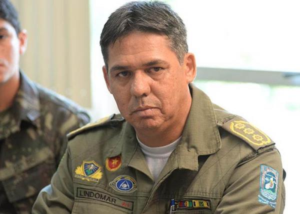Subcomandante da Pol&iacute;cia Militar, tenente-coronel Lindomar Castilho,(Imagem:Cidade Verde)