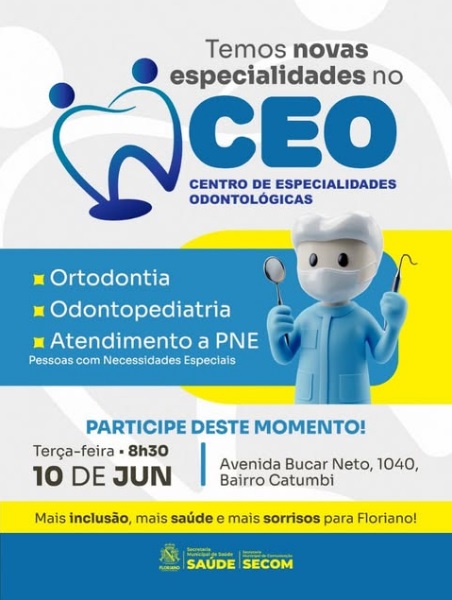 Floriano amplia atendimento odontológico com novas especialidades no CEO