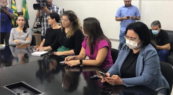 Delegadas da mulher do estado do Piau&iacute;.(Imagem:L&iacute;via Ferreira/g1 PI)