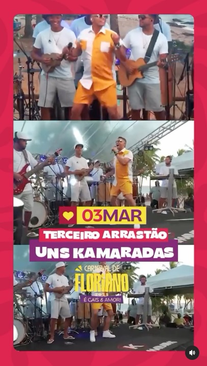Banda "Uns Kamaradas" é confirmada para o 3º arrastão da Princesa do Sul