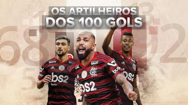 Gabriel tira desvantagem e domina artilharia dos 100 gols do Flamengo