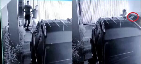 V&iacute;deo flagra momento em que criminosos invadem casa de gerente de banco em Caxias, no Maranh&atilde;o.(Imagem:Reprodu&ccedil;&atilde;o)