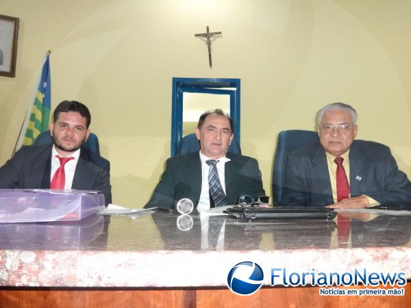 Vereadores Allan Pedrosa (PSDB), Ant&ocirc;nio Reis (PSDC) e Jos&eacute; Le&atilde;o (PSD).(Imagem:FlorianoNews)