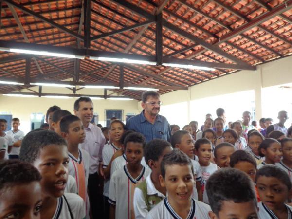 Entrega das obras de moderniza&ccedil;&atilde;o da Unidade Escolar Jacob Demes.(Imagem:FlorianoNews)