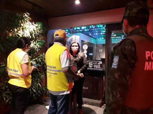 Fiscaliza&ccedil;&atilde;o de medidas sanit&aacute;rias em Teresina.(Imagem:Divulga&ccedil;&atilde;o/FMS )