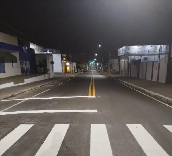 SUTRAN realiza processo de sinalização em importantes vias de Floriano.(Imagem:Divulgação)
