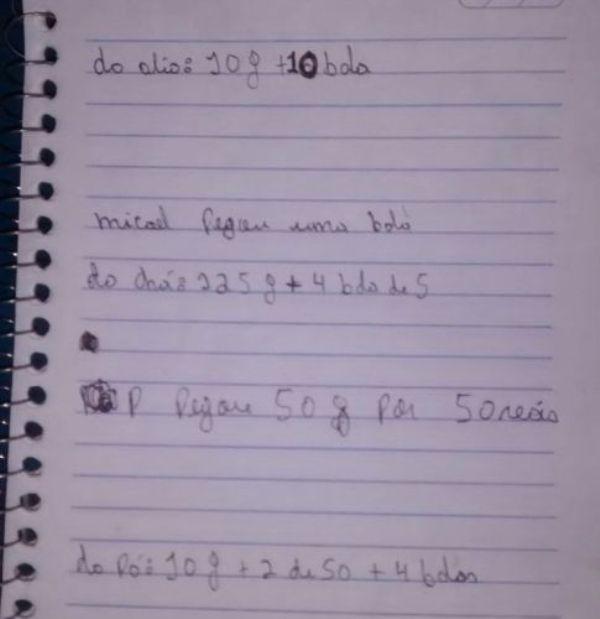 No caderno, est&aacute; registrado dados de eventuais compradores de entorpecentes.(Imagem:Divulga&ccedil;&atilde;o)