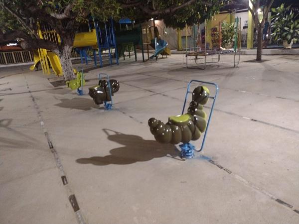 Praça dos Brinquedos da AABB Floriano.(Imagem:FlorianoNews)