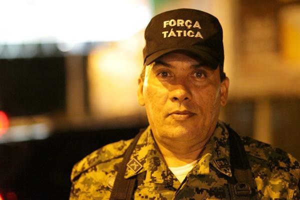 Comandante de Policiamento da Capital, coronel S&aacute; J&uacute;nior.(Imagem:Lucas Dias/GP1)