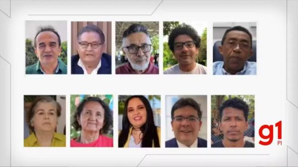Candidatos ao governo do Piau&iacute;(Imagem:Montagem g1)