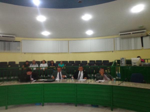 Vereadores: Andr&eacute; (PT), Fl&aacute;vi Henrique (PTB), Carl&atilde;o (PTB) e Carlos Ant&ocirc;nio (PRTB).(Imagem:FlorianoNews)