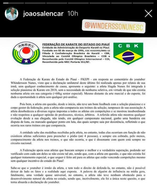 Nota karatê(Imagem:Divulgação )