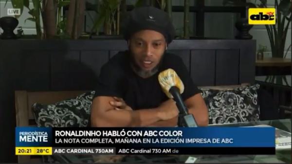 Ronaldinho fala pela 1ª vez sobre prisão: Nunca imaginei uma situação dessas