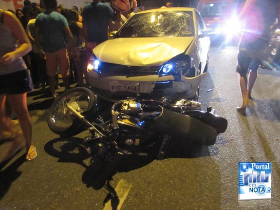 Racha em avenida de Parnaíba termina com a morte de um homem
