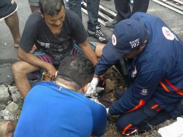 Motociclista é atropelado por metrô e tem o braço esmagado em Teresina