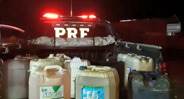 Mãe é presa e crianças apreendidas suspeitas de furtar mais de 400 litros de combustível em Teresina