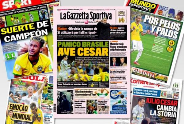 Vitória da Seleção ganha capas de jornais na Europa: "Sorte de campeão"
