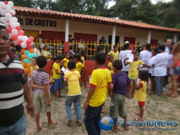 Inaugura&ccedil;&atilde;o de escola na localidade S&atilde;o Vicente. (Imagem:FN)