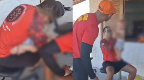 Bebê de 10 meses é salvo por bombeiros após se engasgar durante passeio no litoral do Piauí