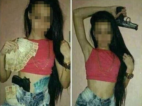 Polícia do Piauí investiga fotos de garota ostentando armas na web