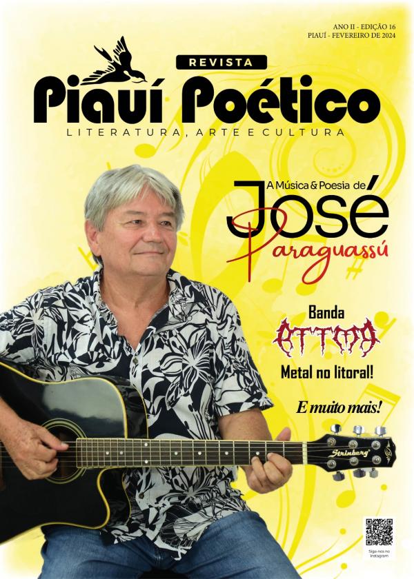 Revista Piau&iacute; Po&eacute;tico: Notas de cultura, versos e novidades musicais em Floriano na edi&ccedil;&atilde;o de fevereiro.(Imagem:Divulga&ccedil;&atilde;o)
