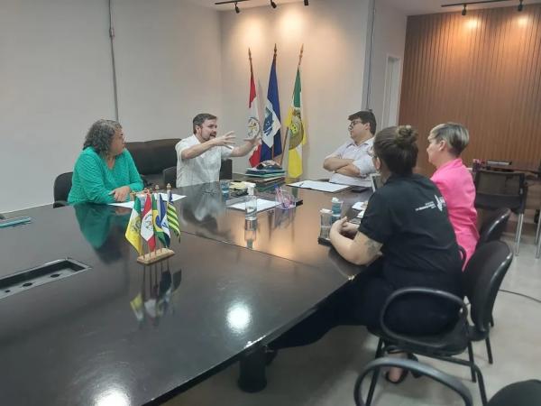  Reuni&atilde;o da secretaria estadual de Seguran&ccedil;a P&uacute;blica do Piau&iacute; com o Grupo Matizes.(Imagem: Divulga&ccedil;&atilde;o/Matizes )