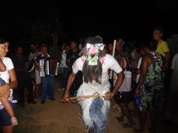 Comunidade Cara&iacute;bas celebrou festa de reisado.(Imagem:FlorianoNews)