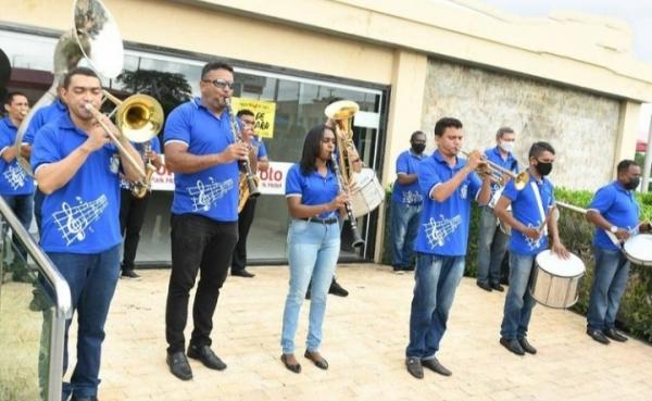 Banda de m&uacute;sica do munic&iacute;pio(Imagem:Reprodu&ccedil;&atilde;o)