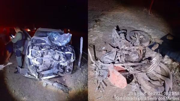 Motociclista morre atropelado por carro no Piauí e motorista foge
