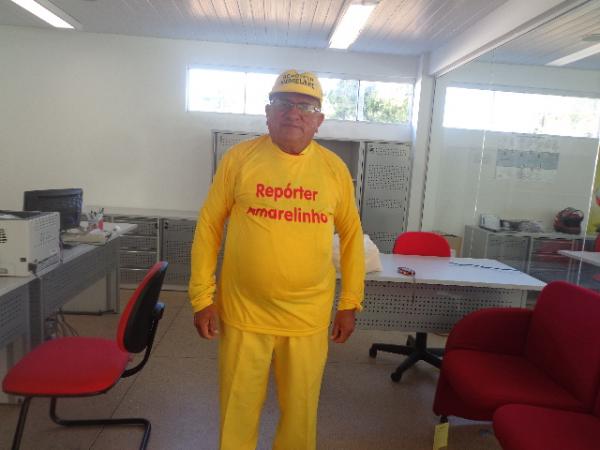Rep&oacute;rter Amarelinho(Imagem:FlorianoNews)