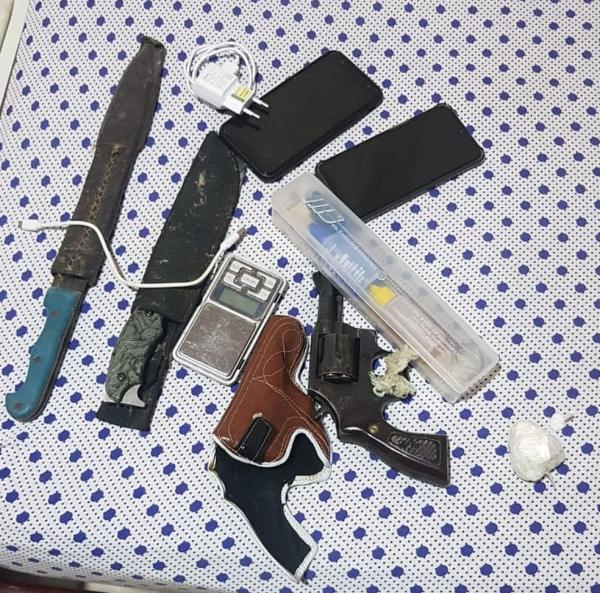 Materiais apreendidos na opera&ccedil;&atilde;o Caterva.(Imagem:Divulga&ccedil;&atilde;o/SSP)