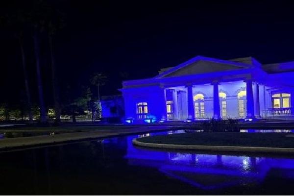 Pal&aacute;cio de Karnak entrar&aacute; para o Guinness Book como Patrim&ocirc;nio Iluminado em comemora&ccedil;&atilde;o ao Dia Mundial do Sorriso.(Imagem:Reprodu&ccedil;&atilde;o)