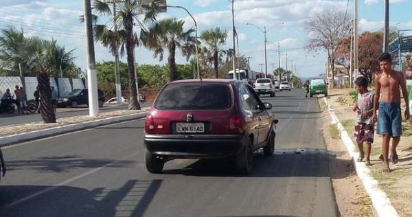 Quatro ve&iacute;culos se envolvem em acidente na Avenida Calisto Lobo(Imagem:Jc24horas)
