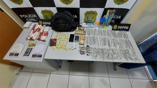 Depre apreende 114 "charutos" de maconha em posto de lavagem