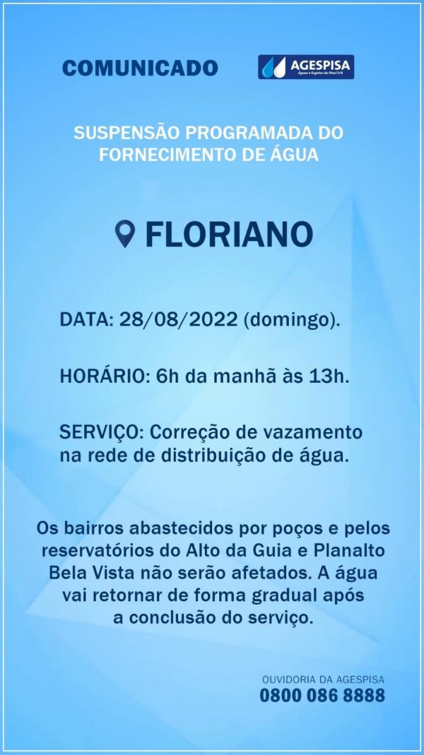 Comunicado Agespisa(Imagem:Divulga&ccedil;&atilde;o)
