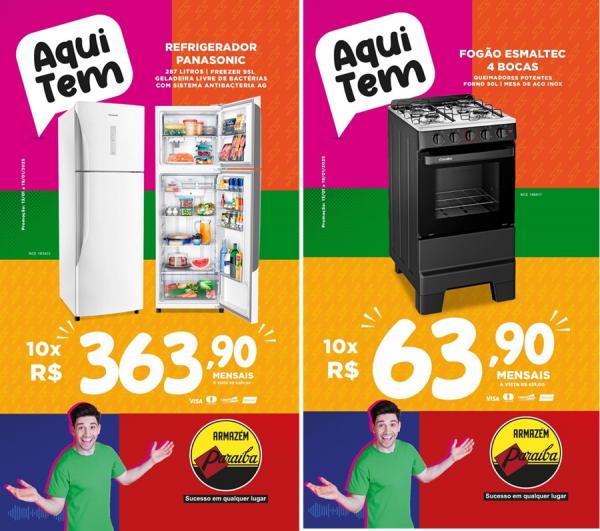 Renove sua casa com as ofertas imperd&iacute;veis do Armaz&eacute;m Para&iacute;ba.(Imagem:Divulga&ccedil;&atilde;o)