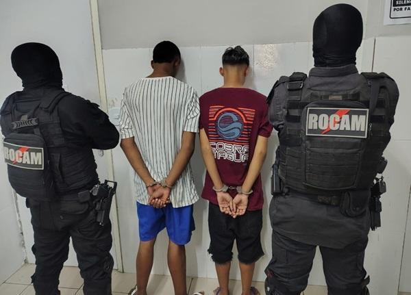 Pol&iacute;cia Militar captura suspeitos de roubo e recupera moto furtada em Floriano(Imagem:Divulga&ccedil;&atilde;o/PM)