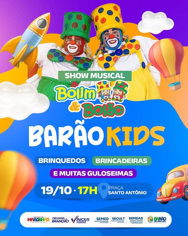 Bar&atilde;o de Graja&uacute; se prepara para a grande festa das crian&ccedil;as com o 