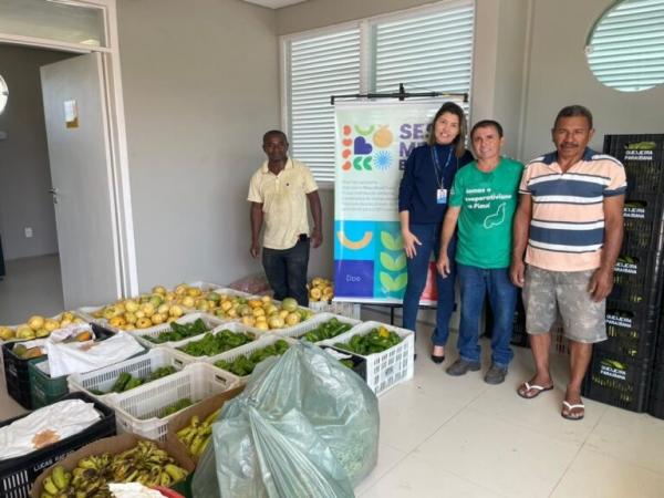   Associa&ccedil;&atilde;o de Produtores de Alho doa 2.5 toneladas de alimentos ao Sesc Mesa Brasil.(Imagem:Divulga&ccedil;&atilde;o)
