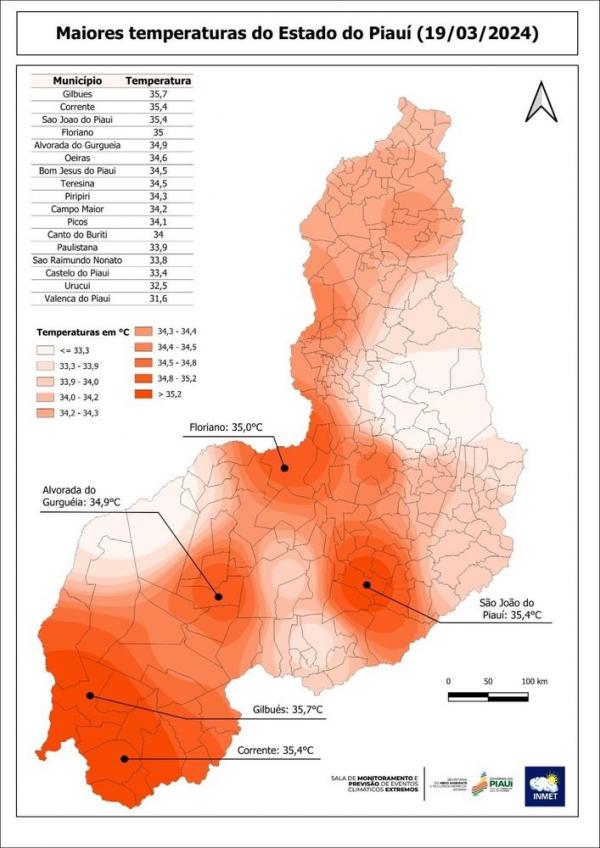 Semarh lança novo informe diário sobre altas temperaturas registradas no estado