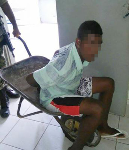 PM nega transporte de preso em carrinho de mão por falta de viatura
