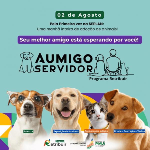 Secretaria do Planejamento realiza campanha de adoção para cães e gatos