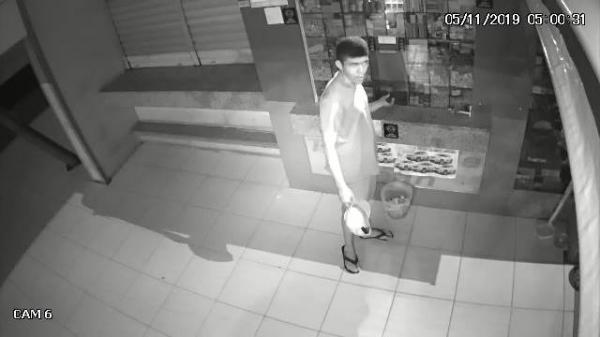 C&acirc;meras flagram suspeito durante a&ccedil;&atilde;o.(Imagem:Divulga&ccedil;&atilde;o)