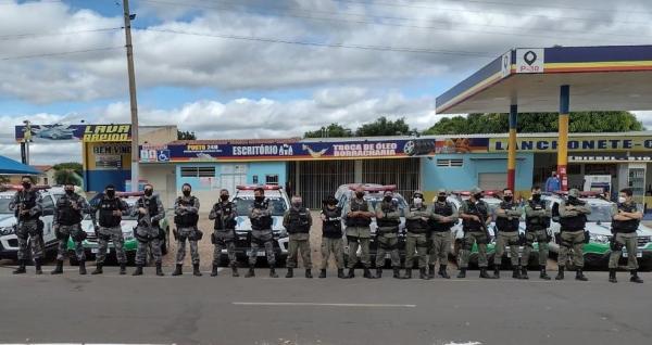 Opera&ccedil;&atilde;o realizada pela PM em Paes Landim.(Imagem:Divulga&ccedil;&atilde;o/PM-PI)